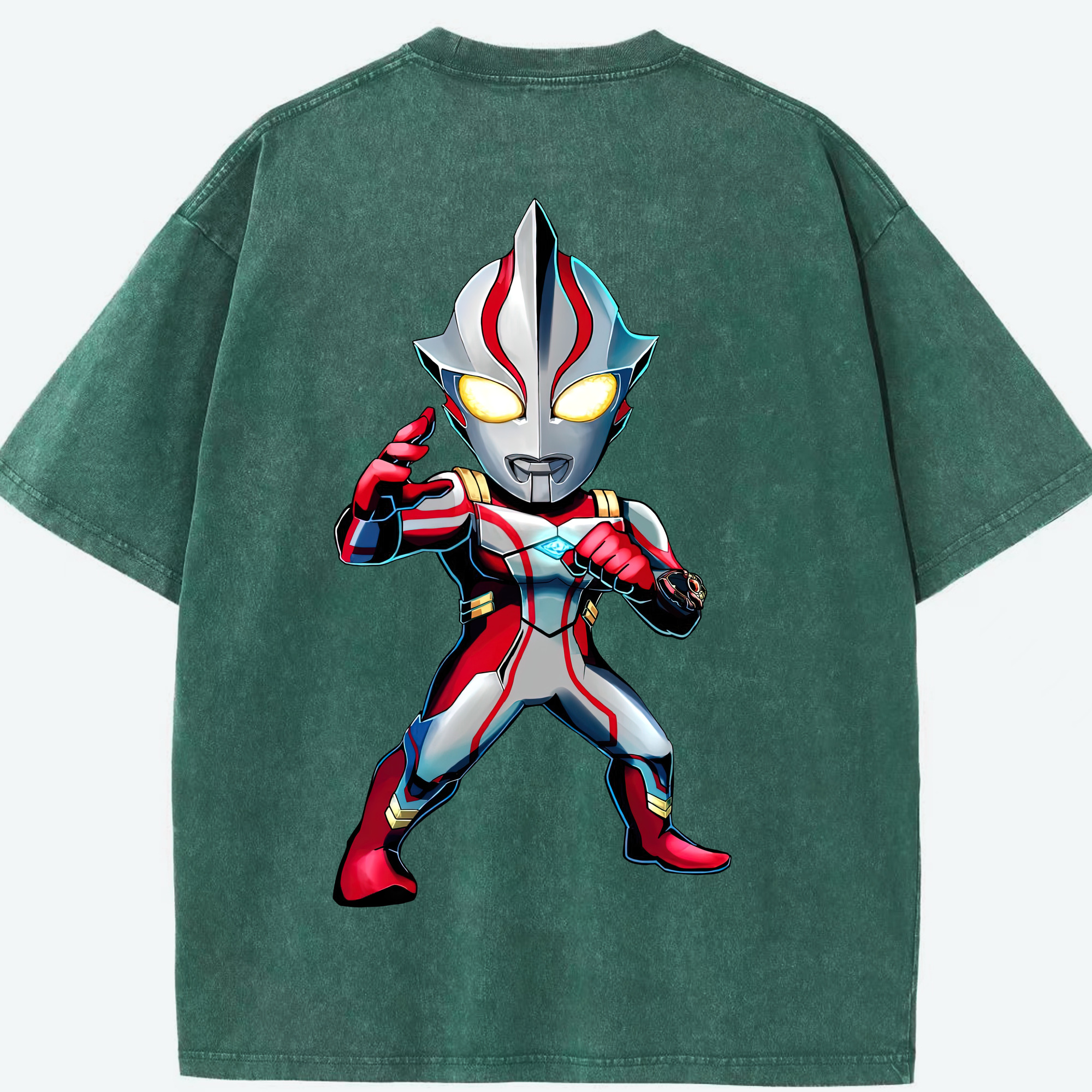 （画像用） ウルトラマン Ultraman 綿100% ヴィンテージ風 半袖Tシャツ（背面プリント）